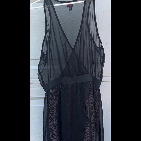 Bebe dress sz L sexy see through black - Picture 1 of 6